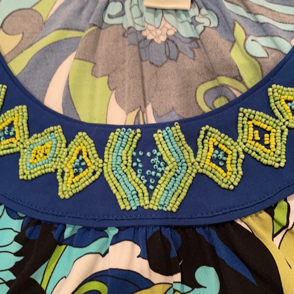 Pursuits Ltd, top, flower print, poly blend, L - Picture 8 of 8